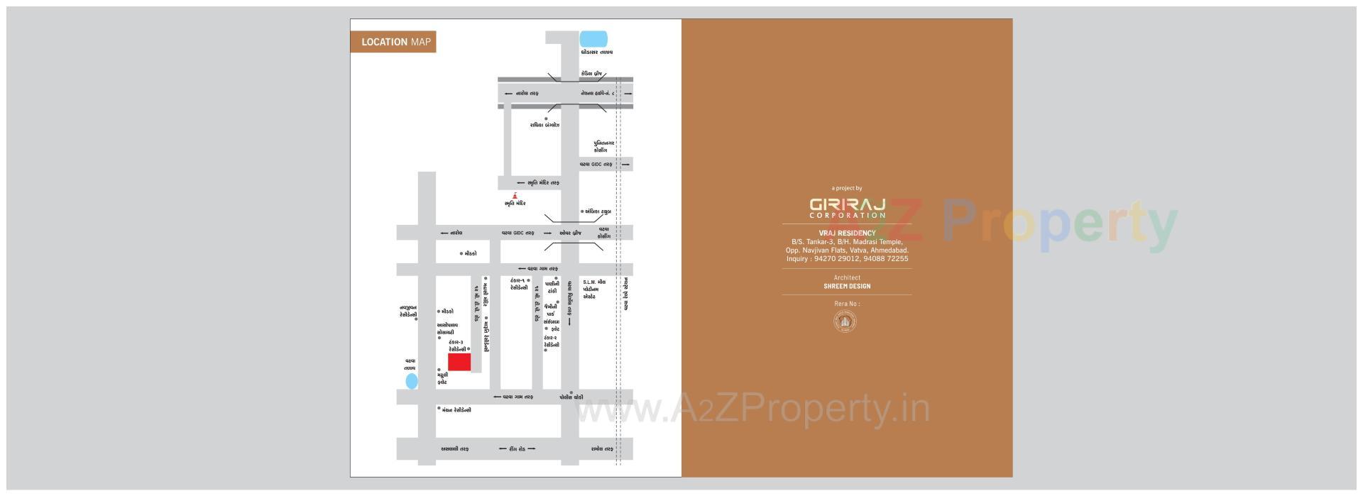  of real estate project Vraj Residency located at Vatva, Ahmedabad, Gujarat
