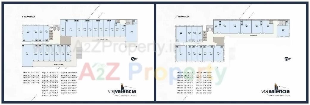 Layout of real estate project Vraj Valencia located at Sola, Ahmedabad, Gujarat