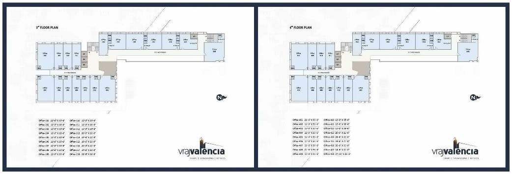 Layout of real estate project Vraj Valencia located at Sola, Ahmedabad, Gujarat