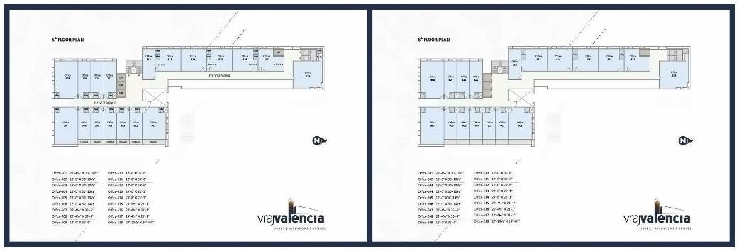 Layout of real estate project Vraj Valencia located at Sola, Ahmedabad, Gujarat