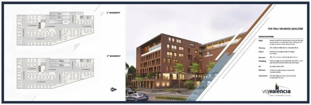 Layout of real estate project Vraj Valencia located at Sola, Ahmedabad, Gujarat