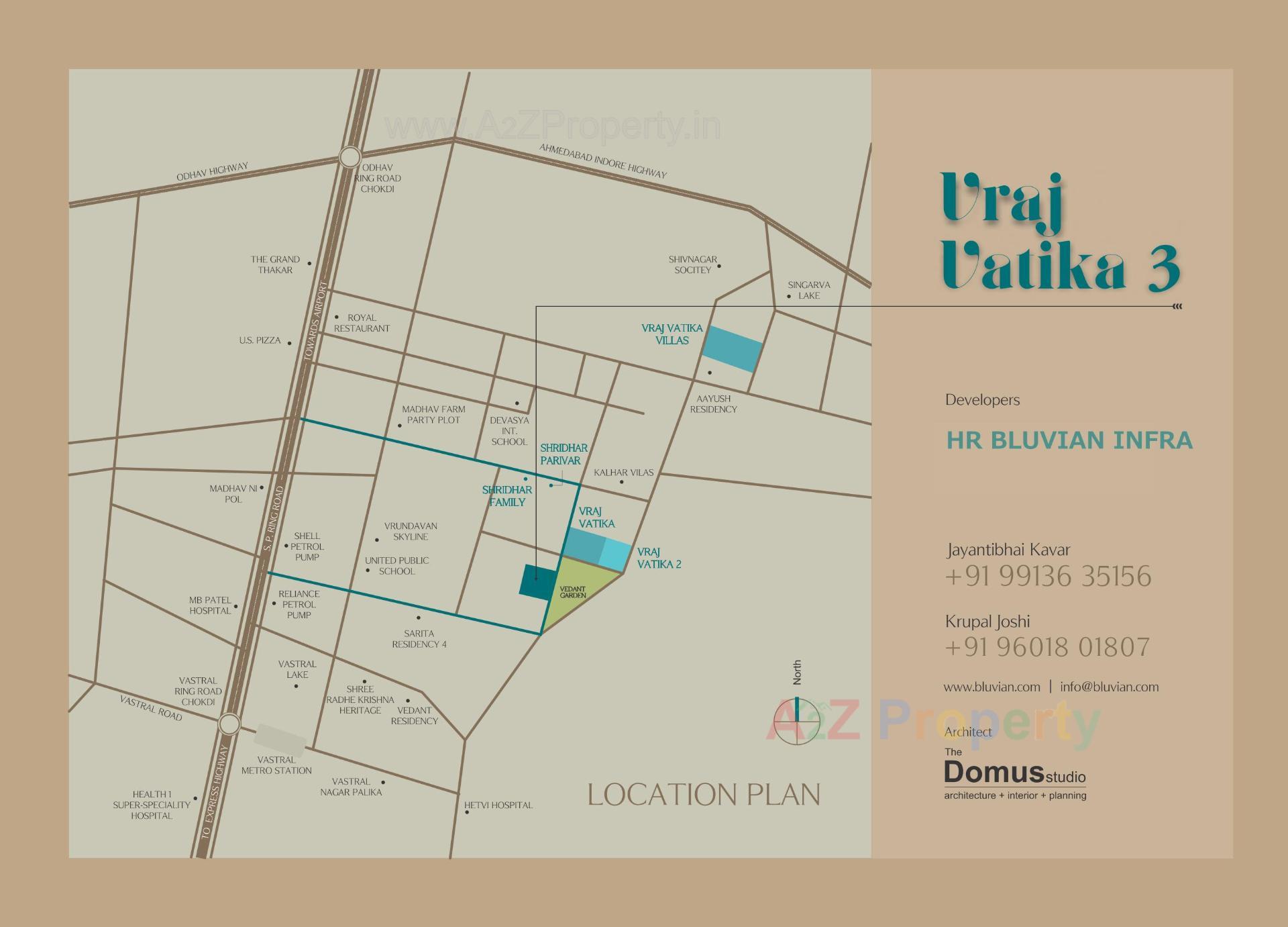  of real estate project Vraj Vatika located at Vastral, Ahmedabad, Gujarat