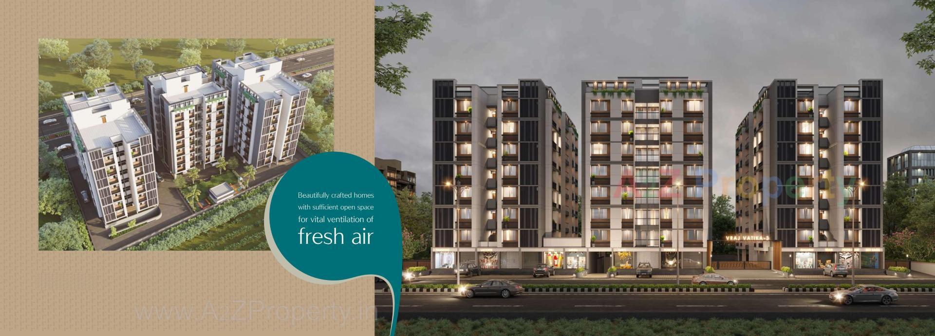 3D Elevation of real estate project Vraj Vatika located at Vastral, Ahmedabad, Gujarat