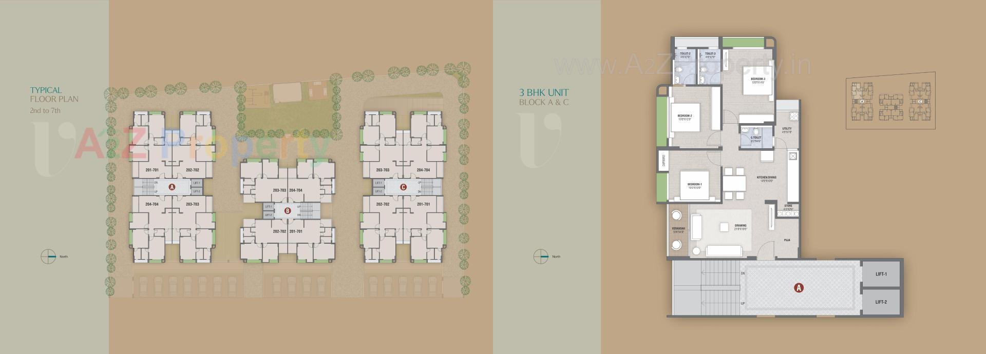 Layout of real estate project Vraj Vatika located at Vastral, Ahmedabad, Gujarat