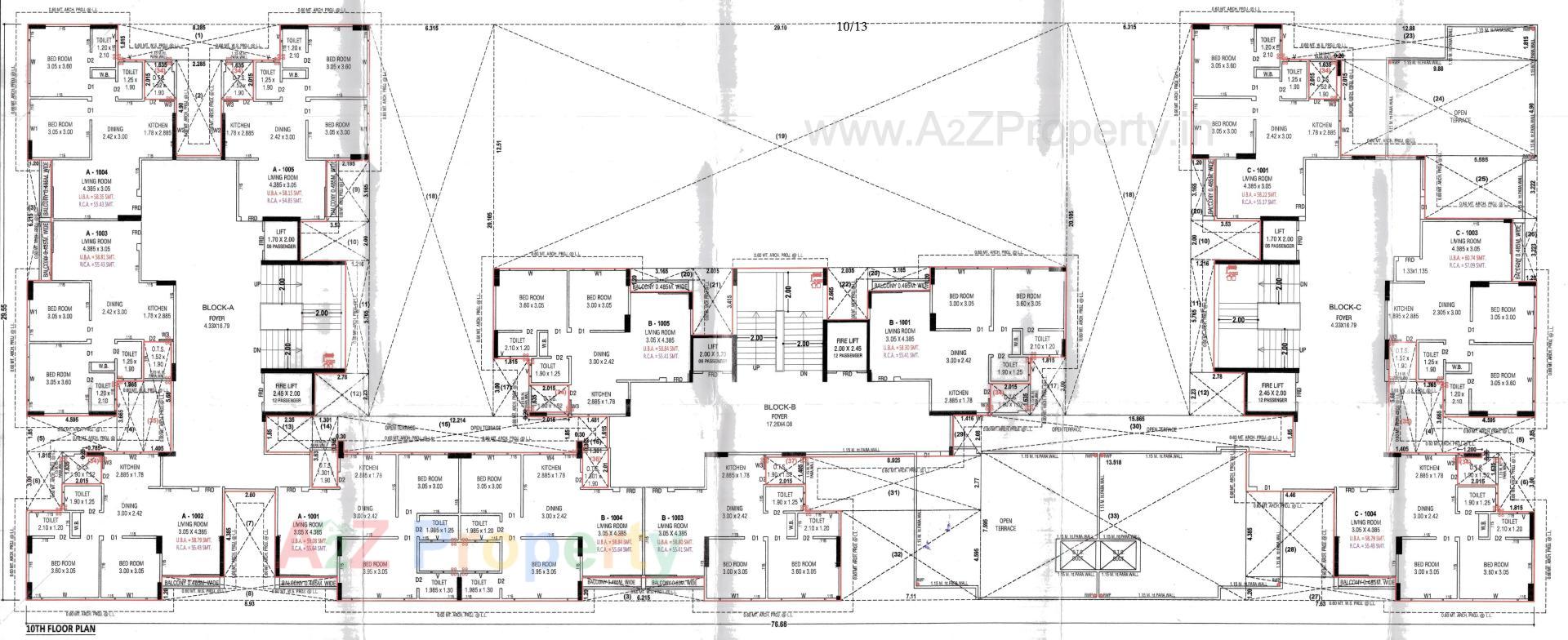 Layout of real estate project Vraj Vatika located at Vastral, Ahmedabad, Gujarat