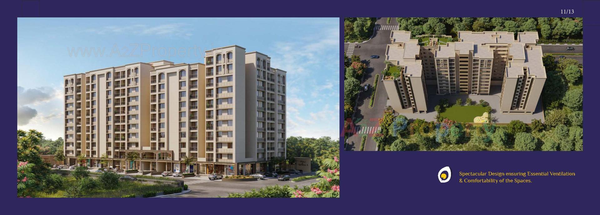 3D Elevation of real estate project Vraj Vatika located at Vastral, Ahmedabad, Gujarat