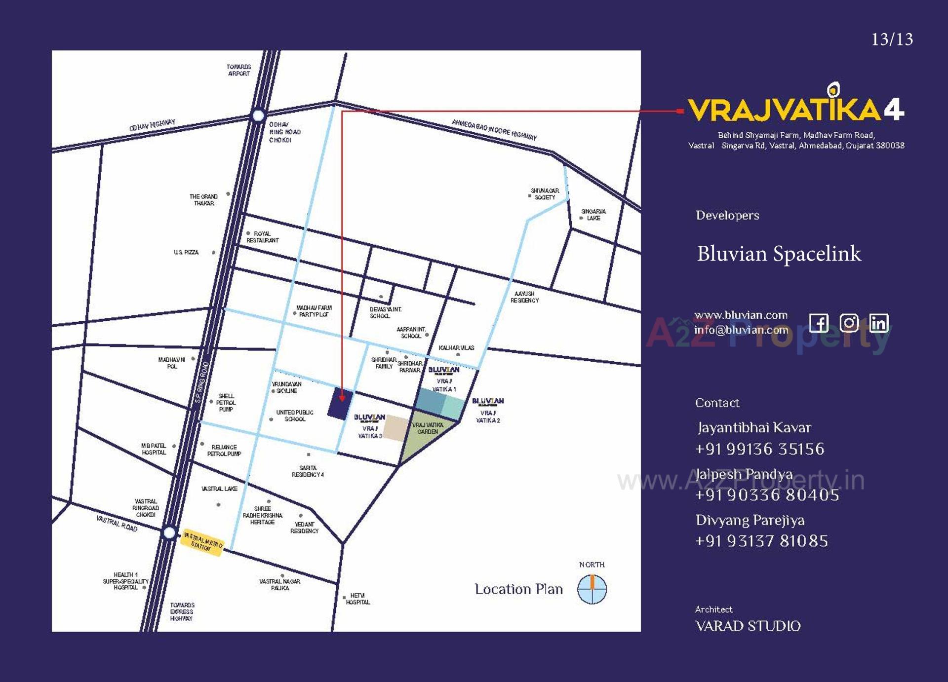  of real estate project Vraj Vatika located at Vastral, Ahmedabad, Gujarat