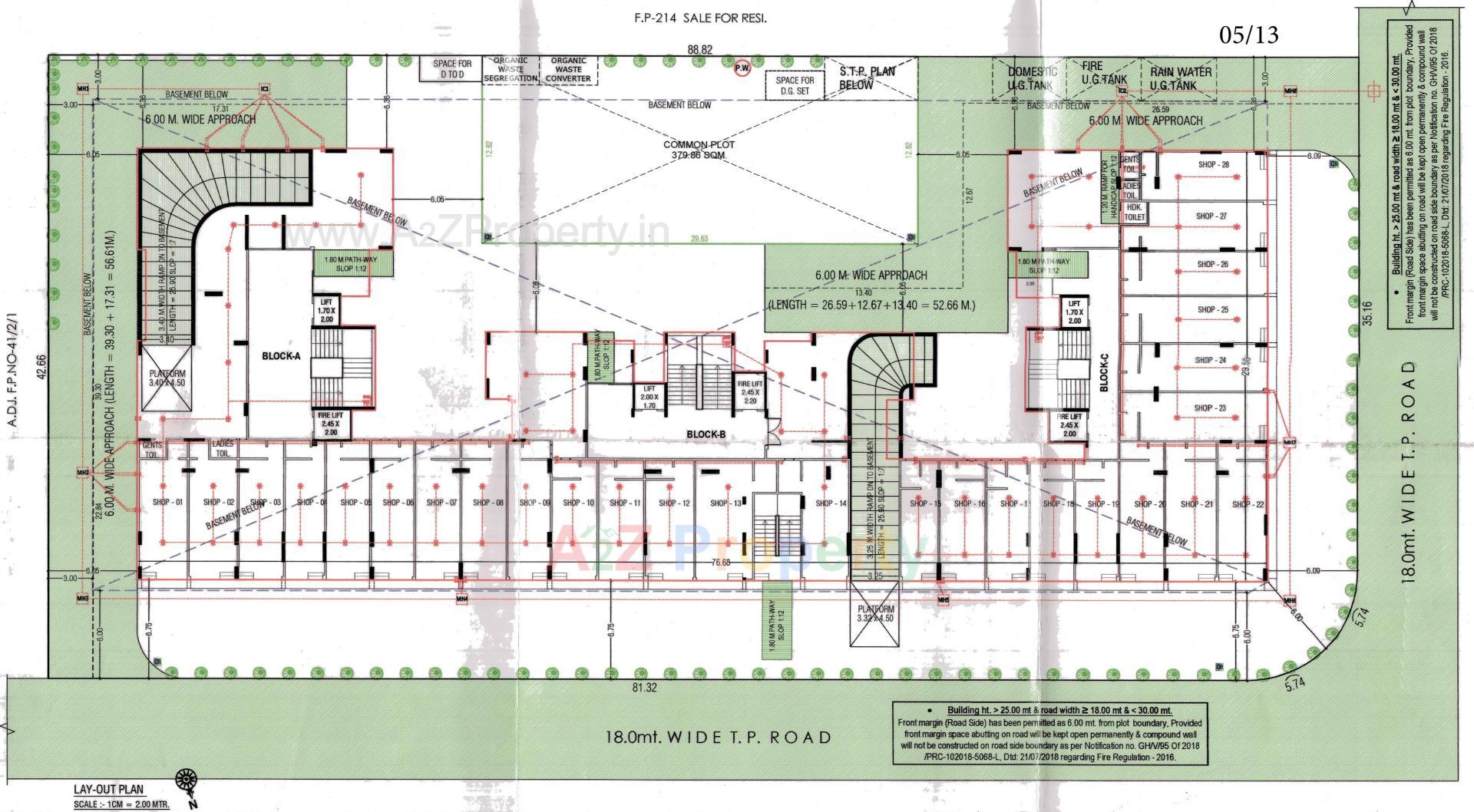 Layout of real estate project Vraj Vatika located at Vastral, Ahmedabad, Gujarat