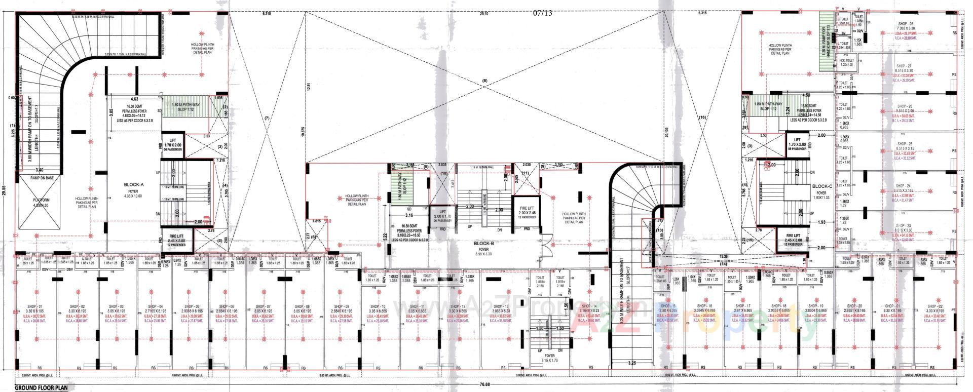 Layout of real estate project Vraj Vatika located at Vastral, Ahmedabad, Gujarat
