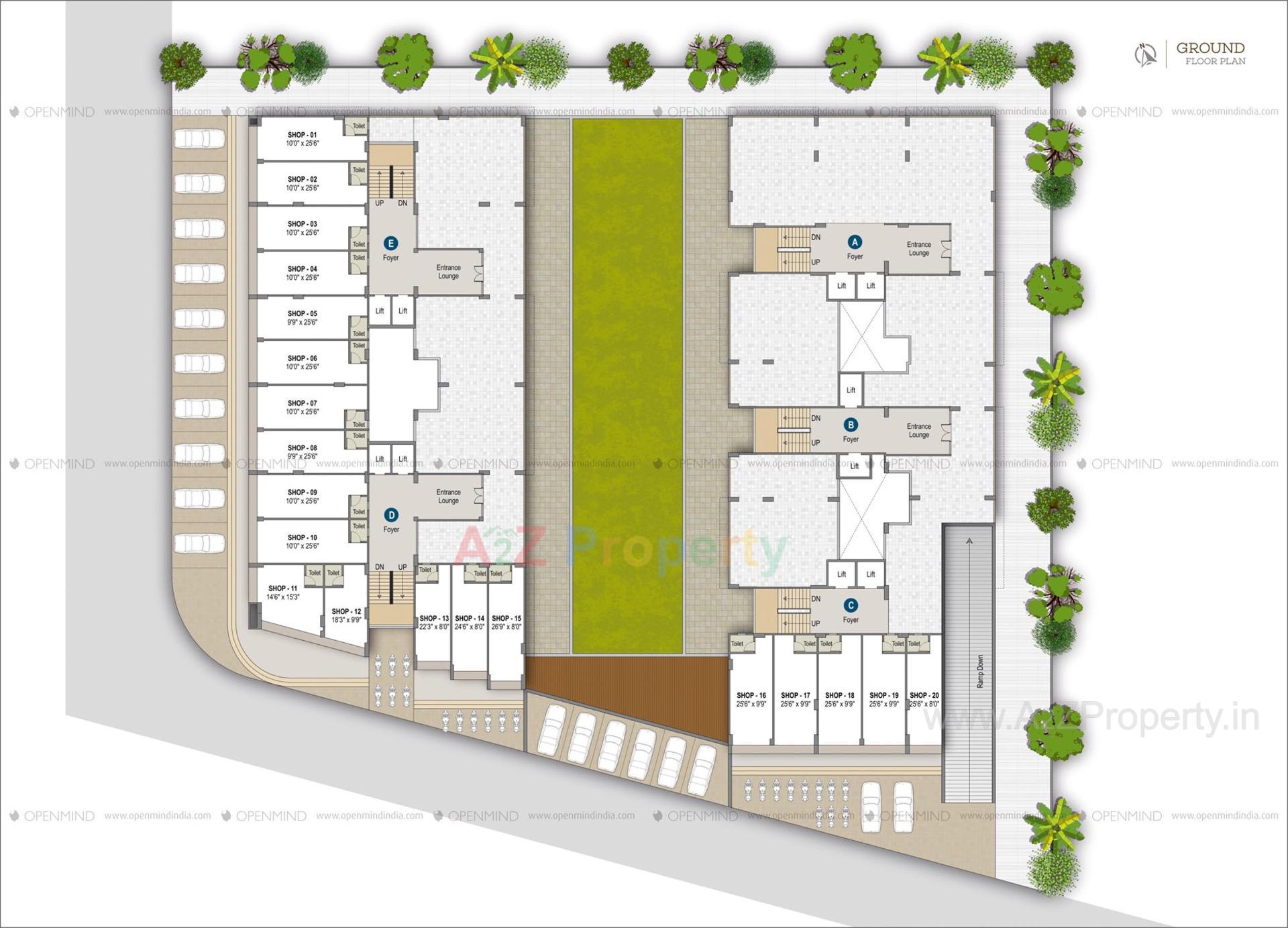 Layout of real estate project Vraj Vatika Ii located at Vastral, Ahmedabad, Gujarat
