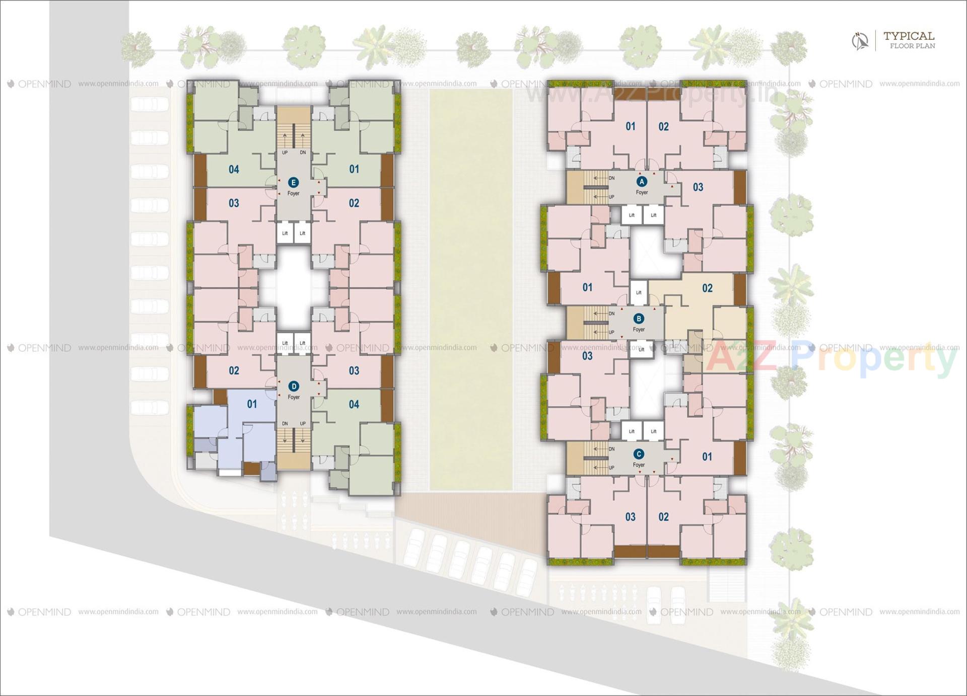Layout of real estate project Vraj Vatika Ii located at Vastral, Ahmedabad, Gujarat