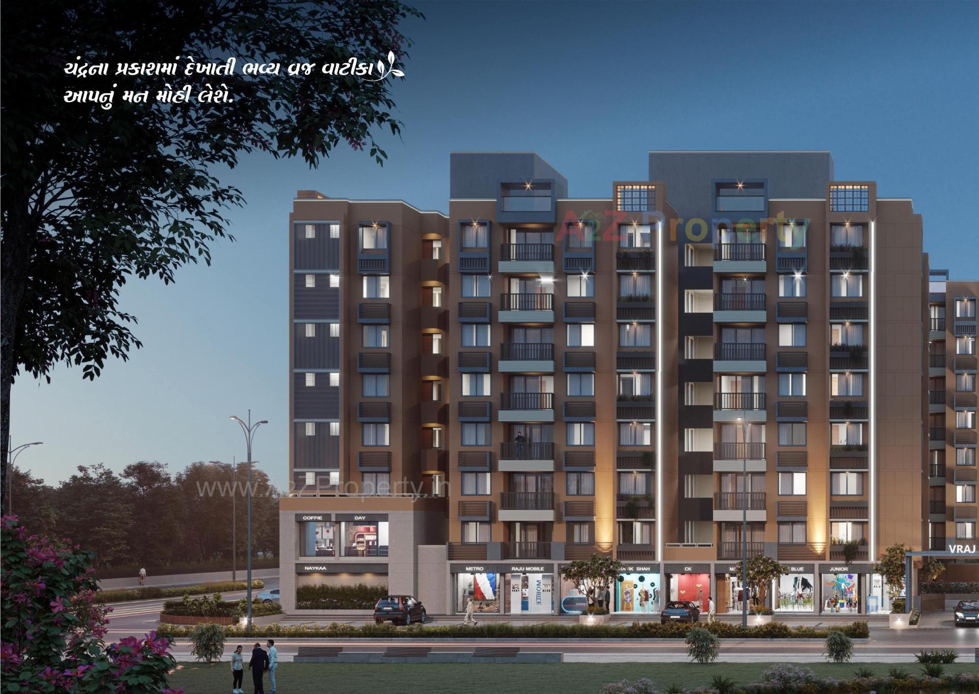 3D Elevation of real estate project Vraj Vatika located at Vastral, Ahmedabad, Gujarat