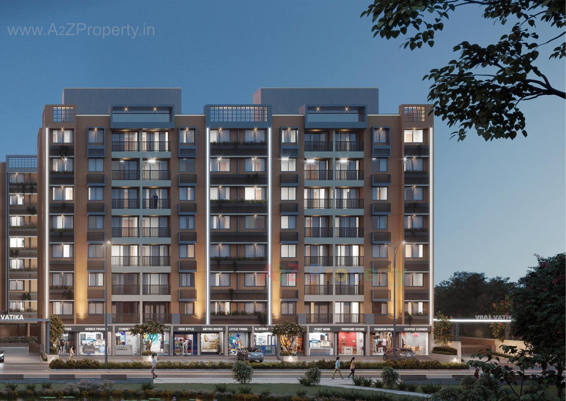 3D Elevation of real estate project Vraj Vatika located at Vastral, Ahmedabad, Gujarat