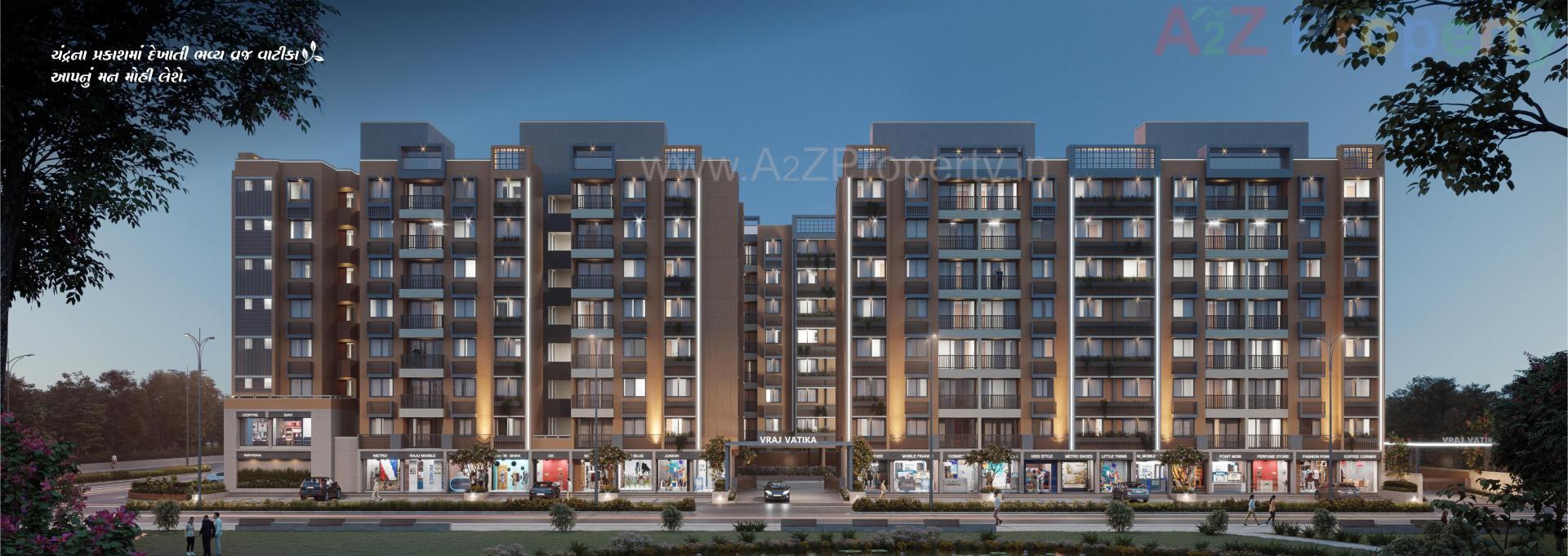 3D Elevation of real estate project Vraj Vatika located at Vastral, Ahmedabad, Gujarat