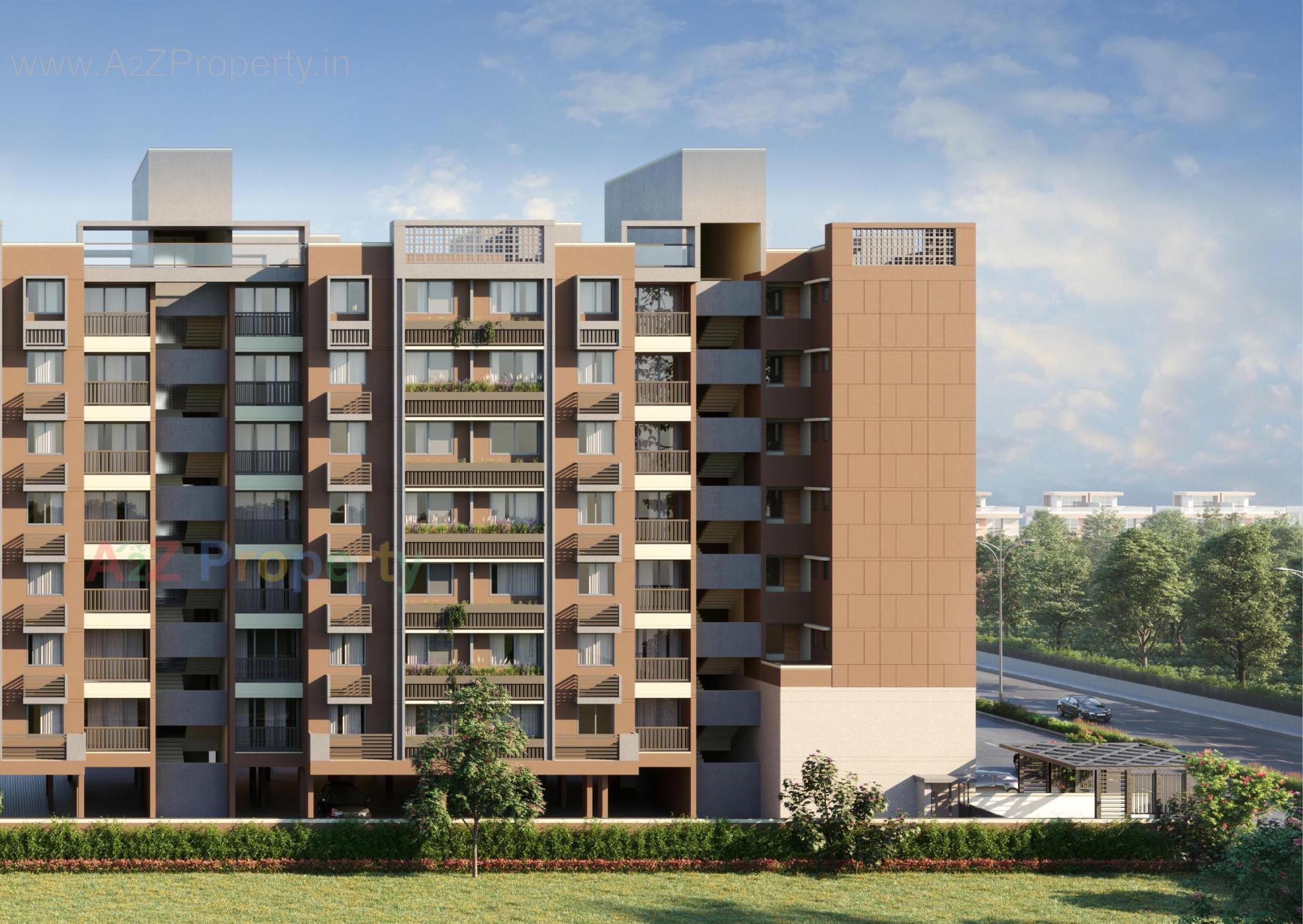 3D Elevation of real estate project Vraj Vatika located at Vastral, Ahmedabad, Gujarat