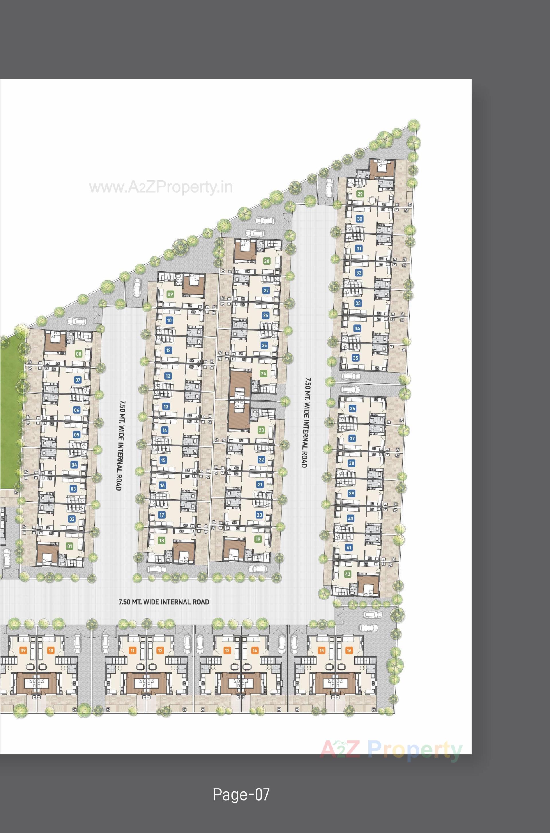 Layout of real estate project Vraj Vihar Homes located at Viramgam, Ahmedabad, Gujarat