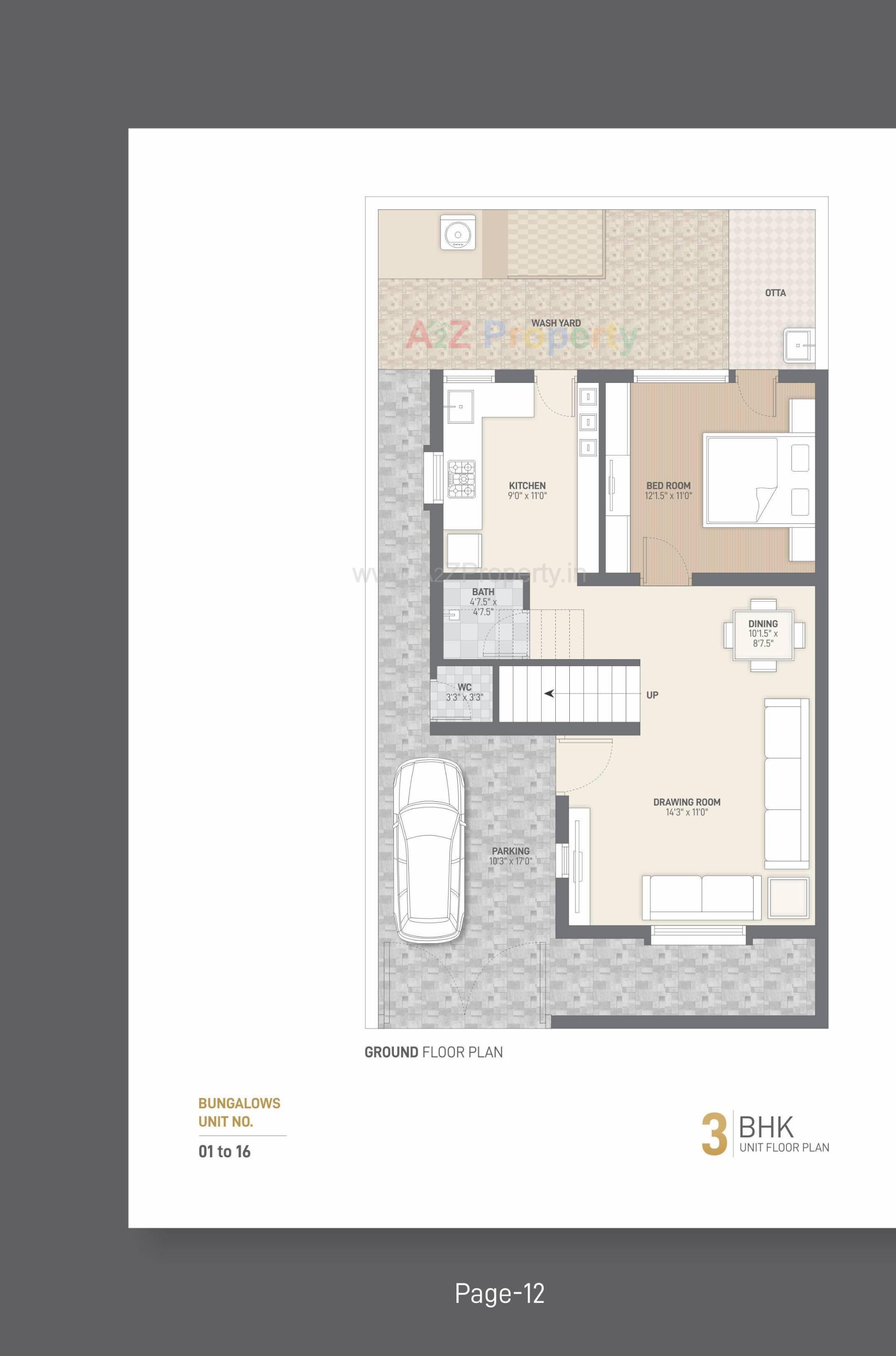 Layout of real estate project Vraj Vihar Homes located at Viramgam, Ahmedabad, Gujarat