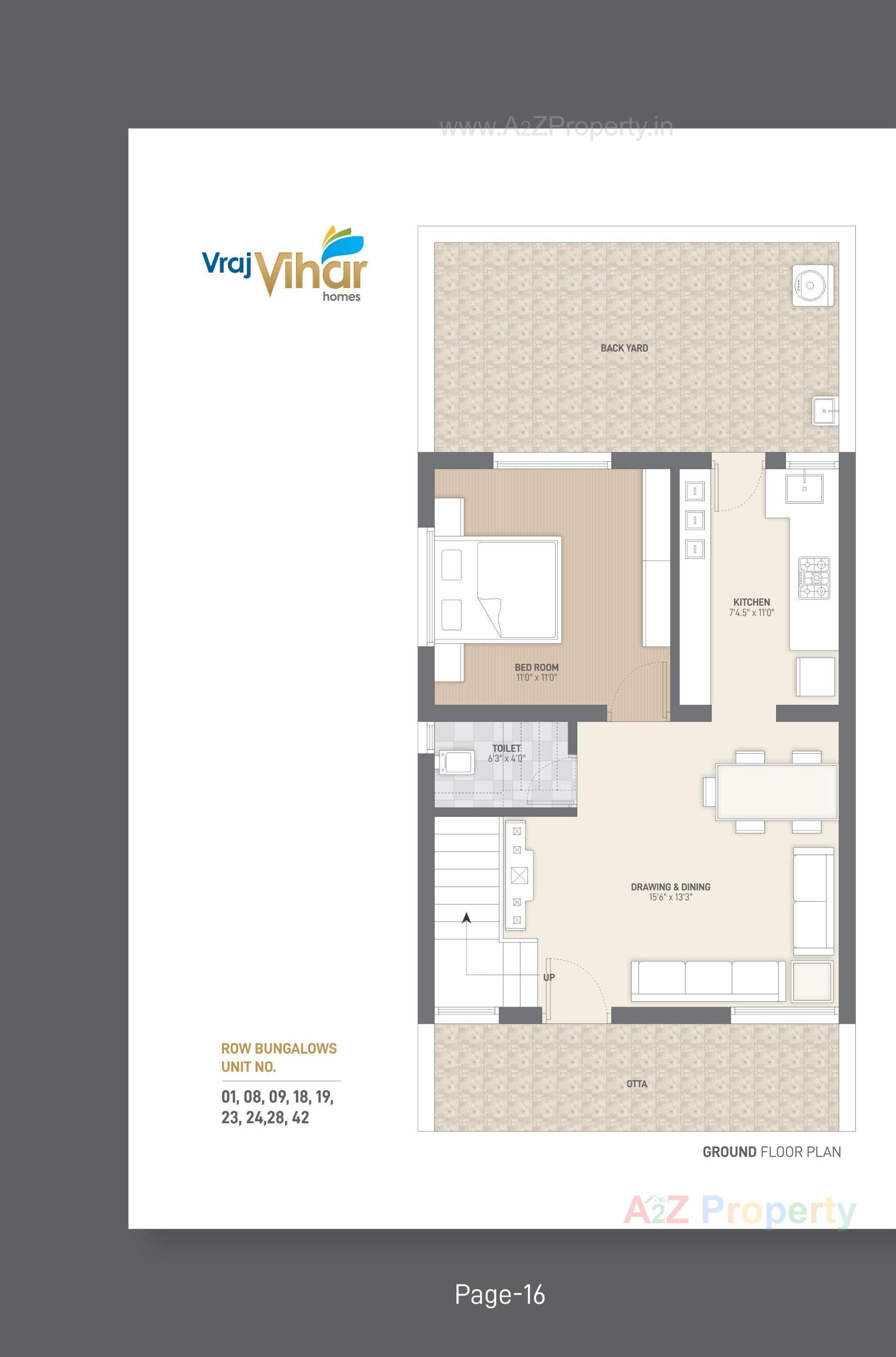 Layout of real estate project Vraj Vihar Homes located at Viramgam, Ahmedabad, Gujarat