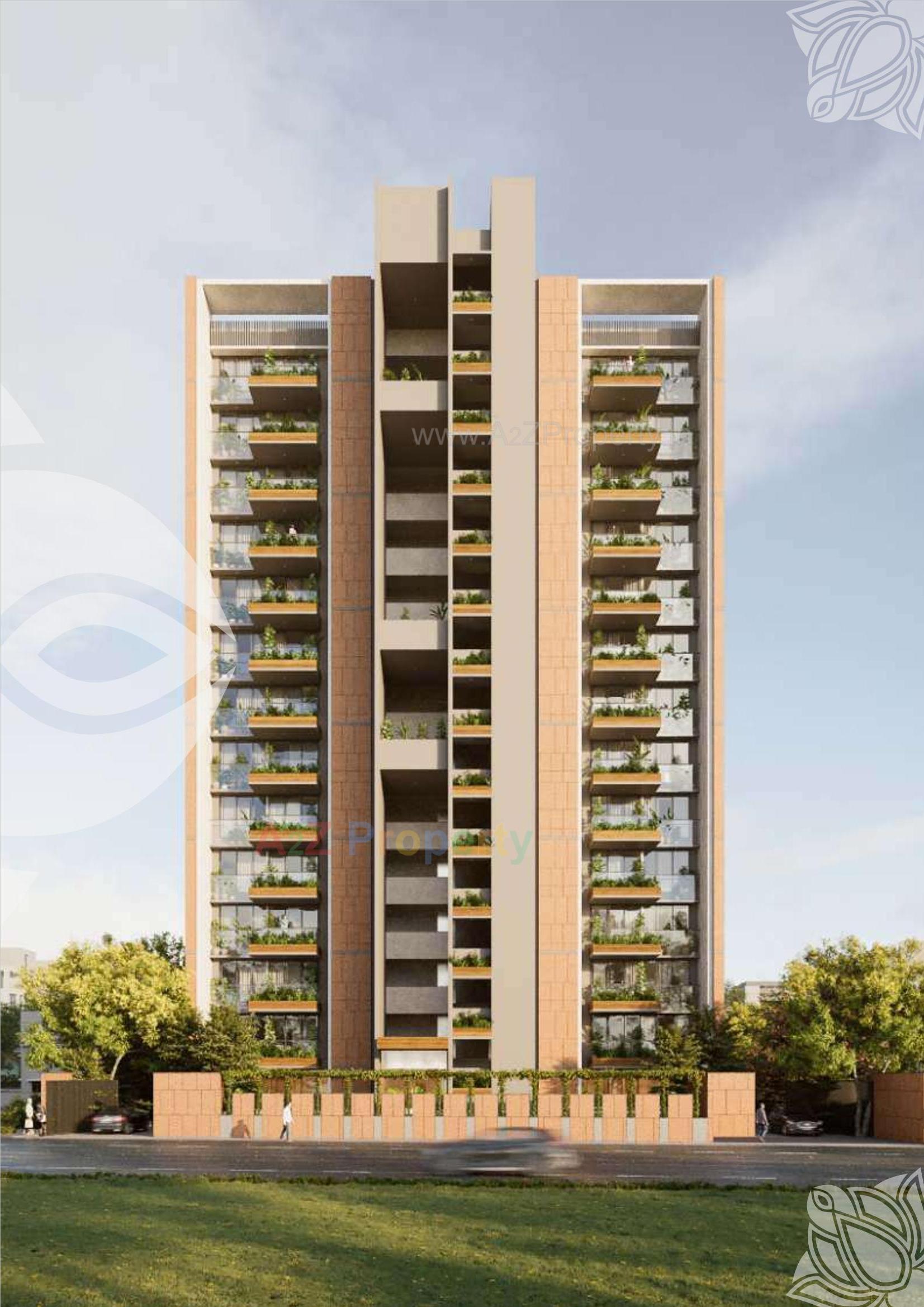 3D Elevation of real estate project Vrajansh Divinity located at Ahmedabad, Ahmedabad, Gujarat