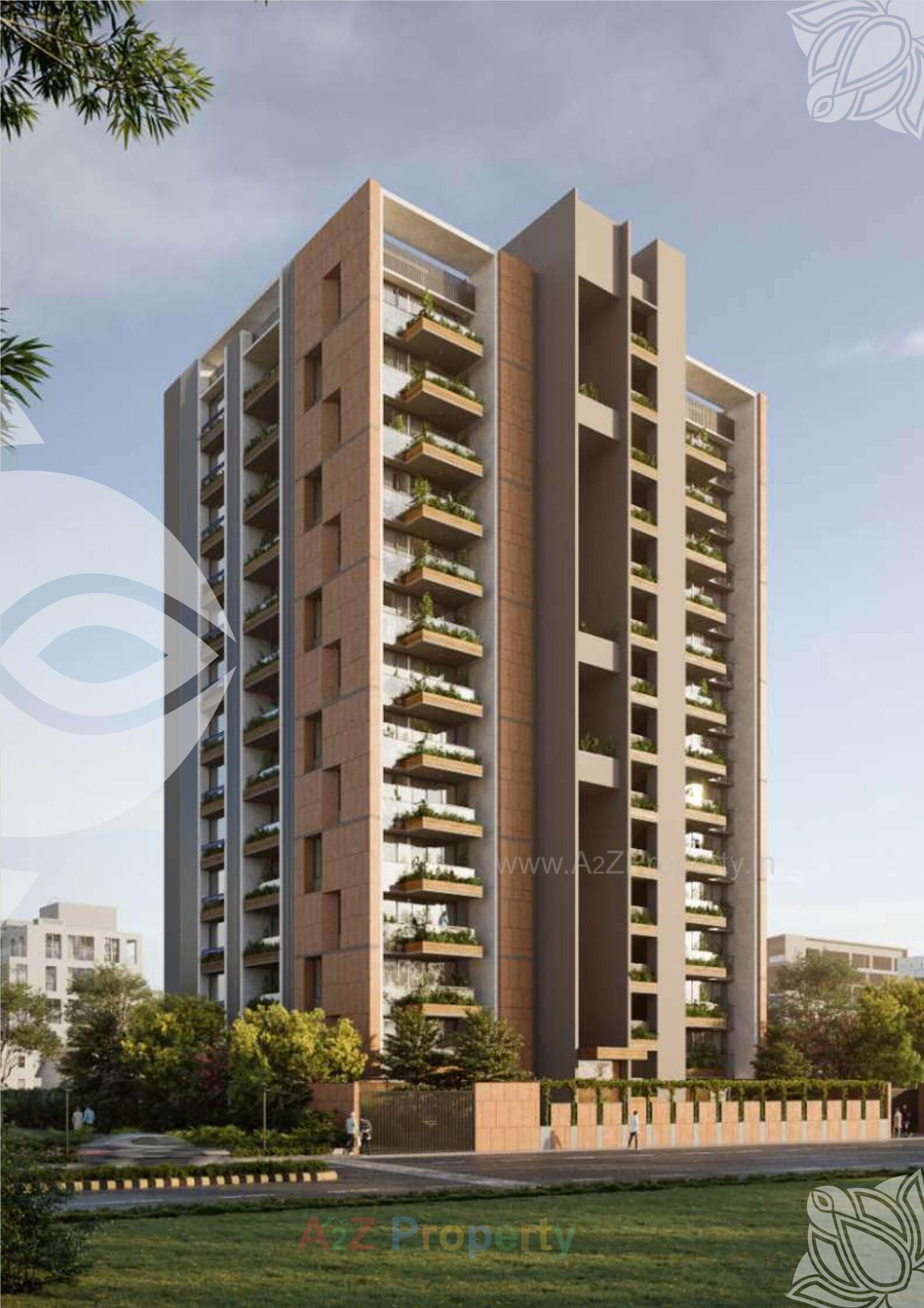 3D Elevation of real estate project Vrajansh Divinity located at Ahmedabad, Ahmedabad, Gujarat