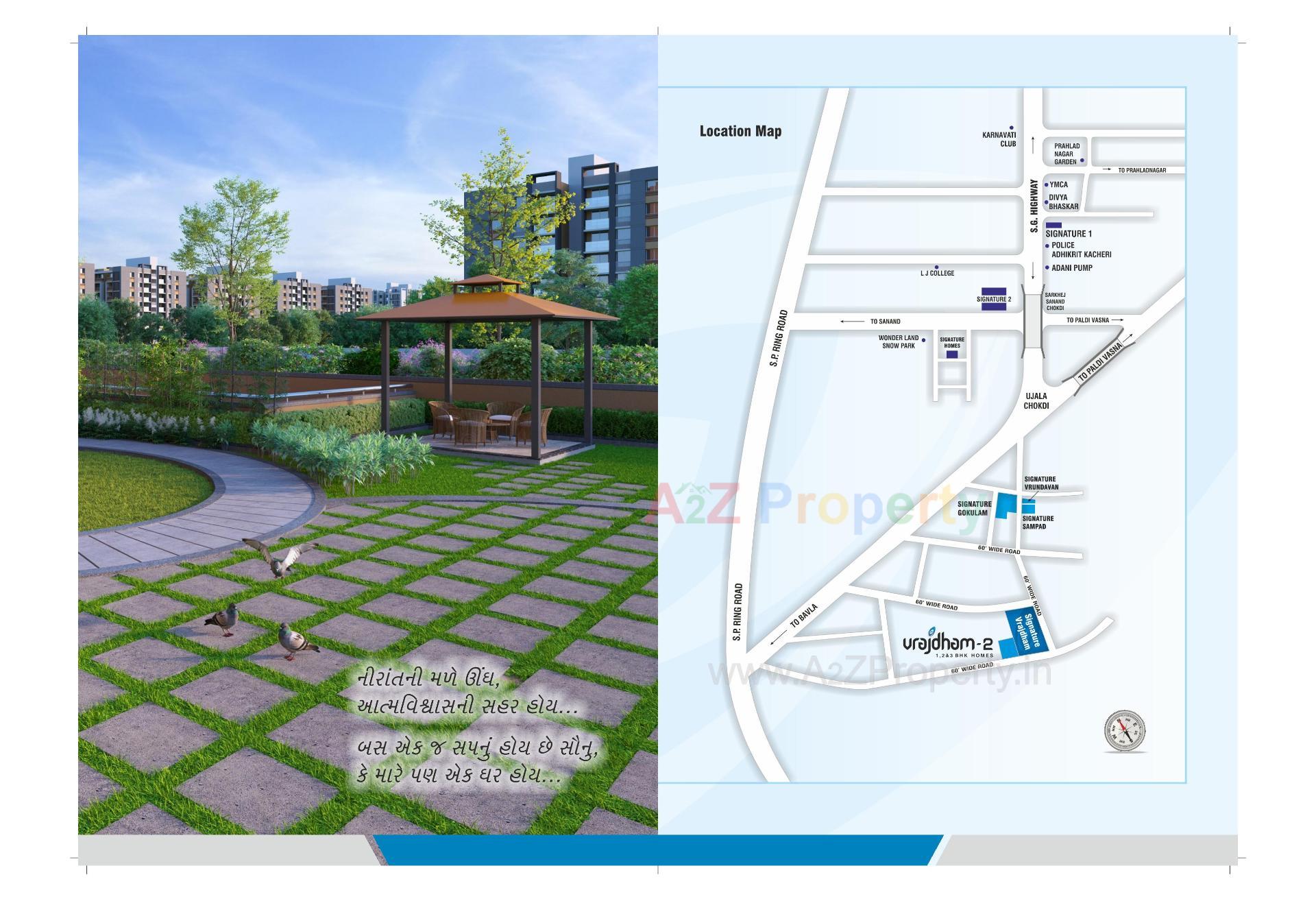  of real estate project Vrajdham located at Fatehwadi, Ahmedabad, Gujarat