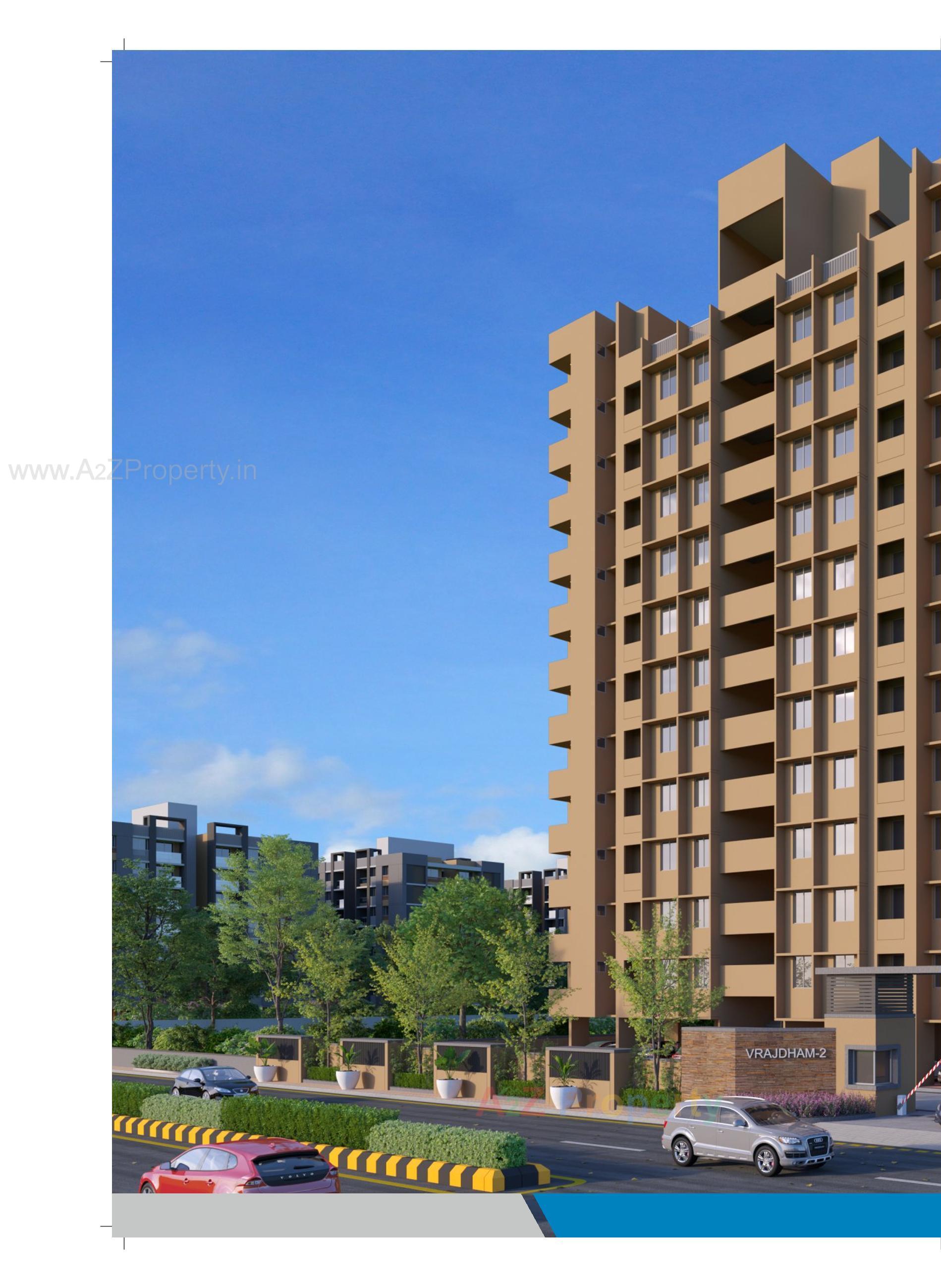 3D Elevation of real estate project Vrajdham located at Fatehwadi, Ahmedabad, Gujarat