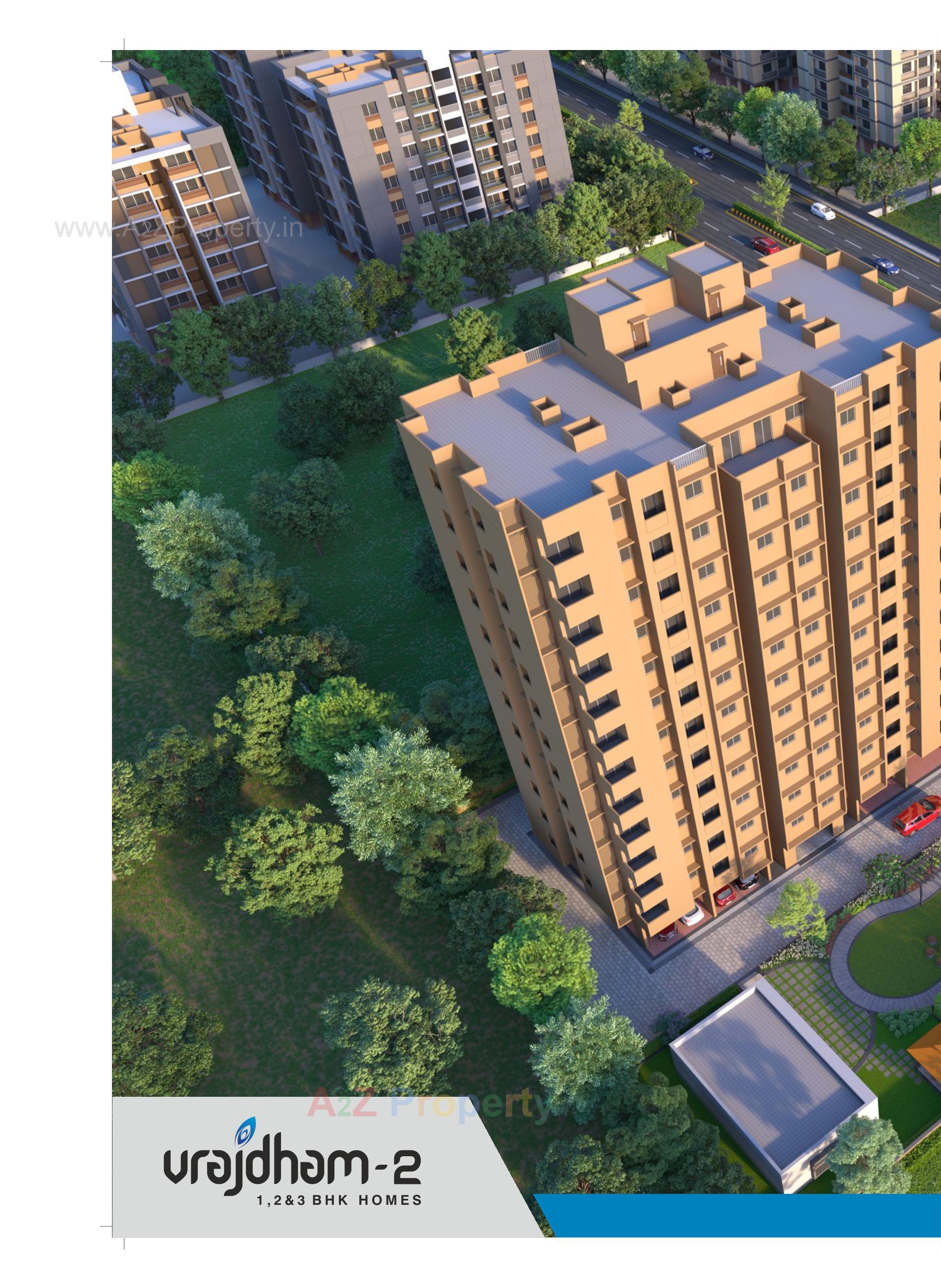 3D Elevation of real estate project Vrajdham located at Fatehwadi, Ahmedabad, Gujarat