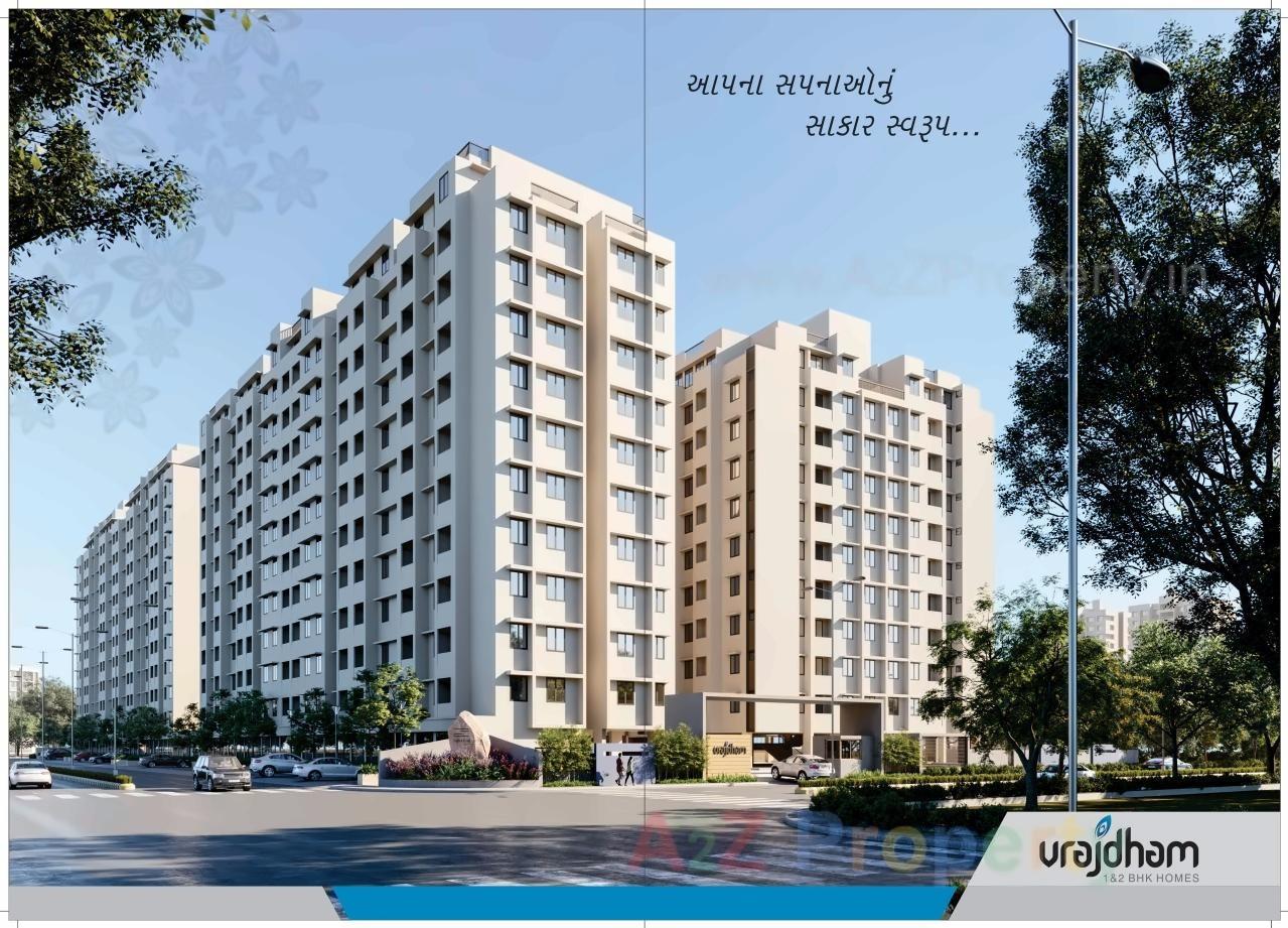 3D Elevation of real estate project Vrajdham located at Fatehwadi, Ahmedabad, Gujarat