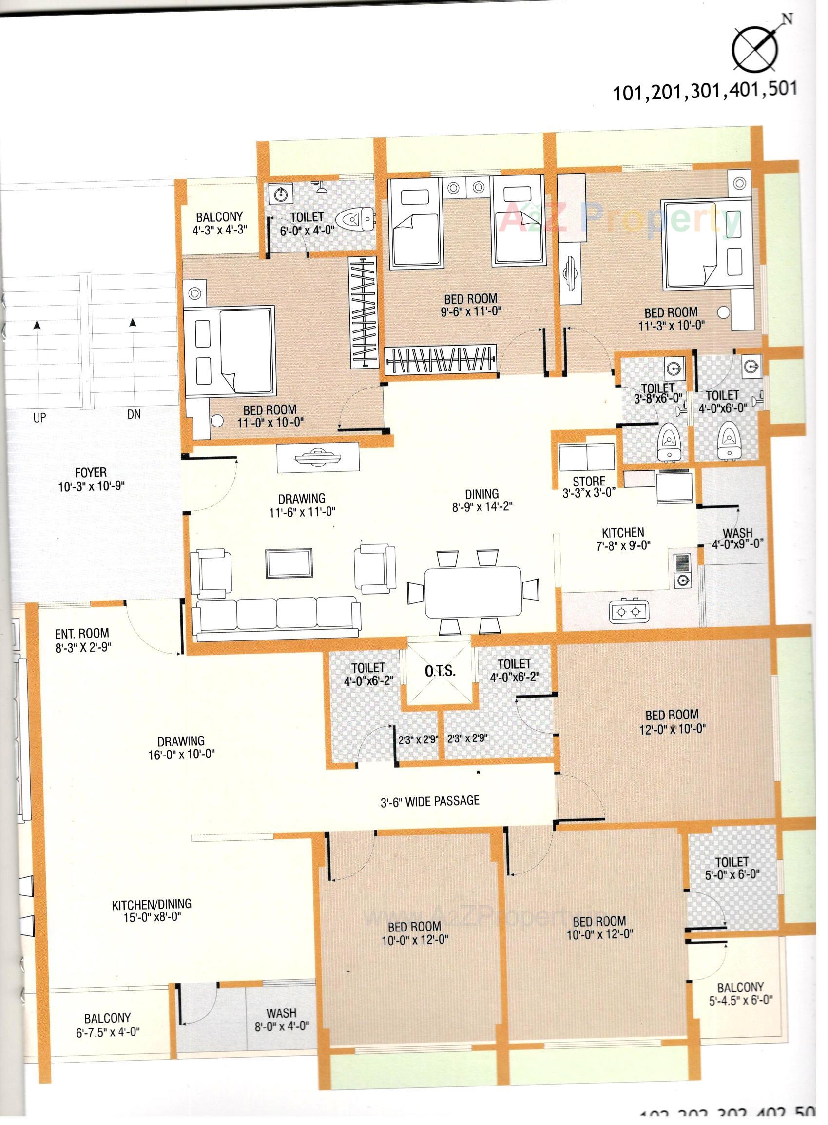  of real estate project Vrajshanti Appartment located at Paldi, Ahmedabad, Gujarat