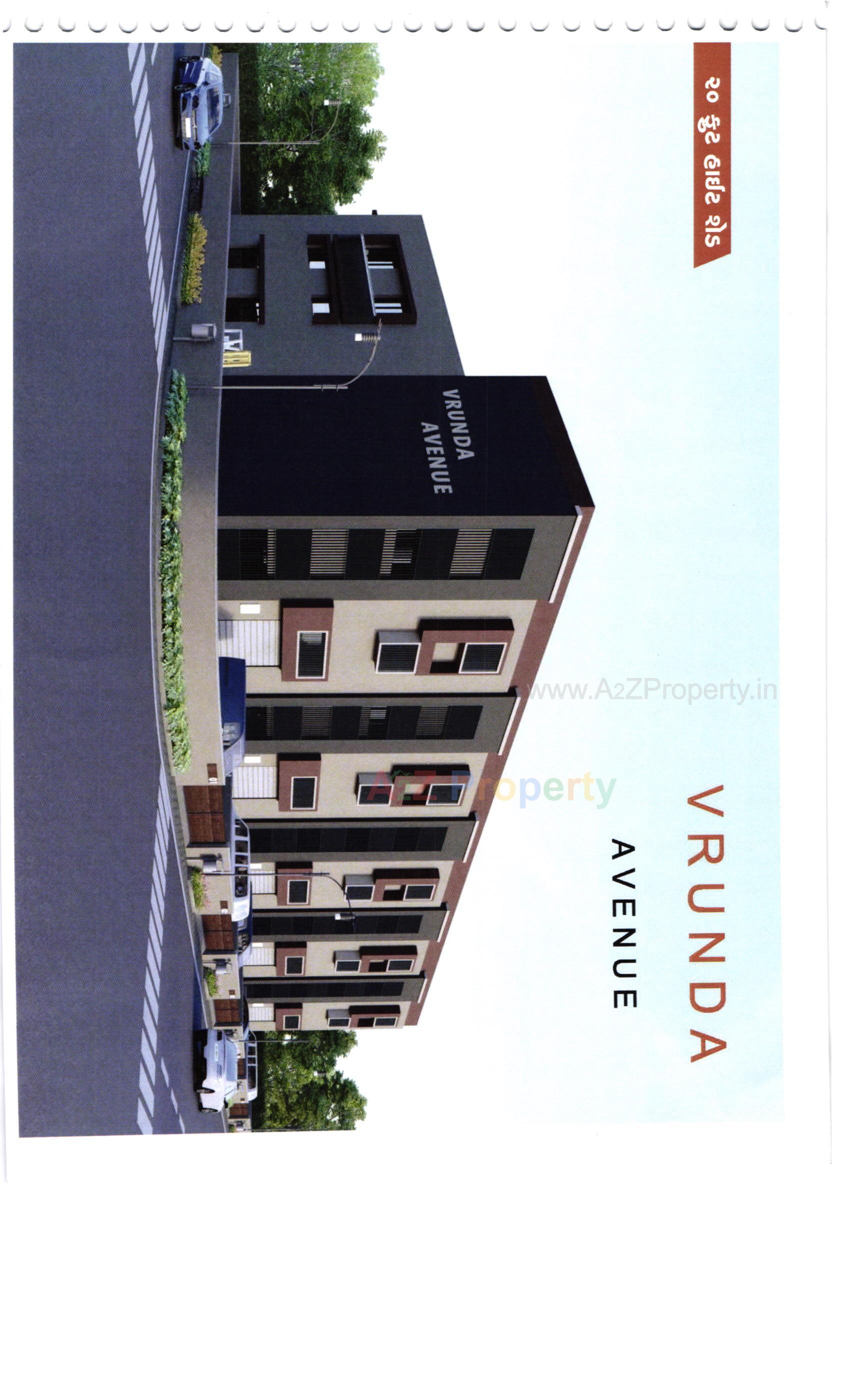 3D Elevation of real estate project Vrunda Avenue located at Narol, Ahmedabad, Gujarat