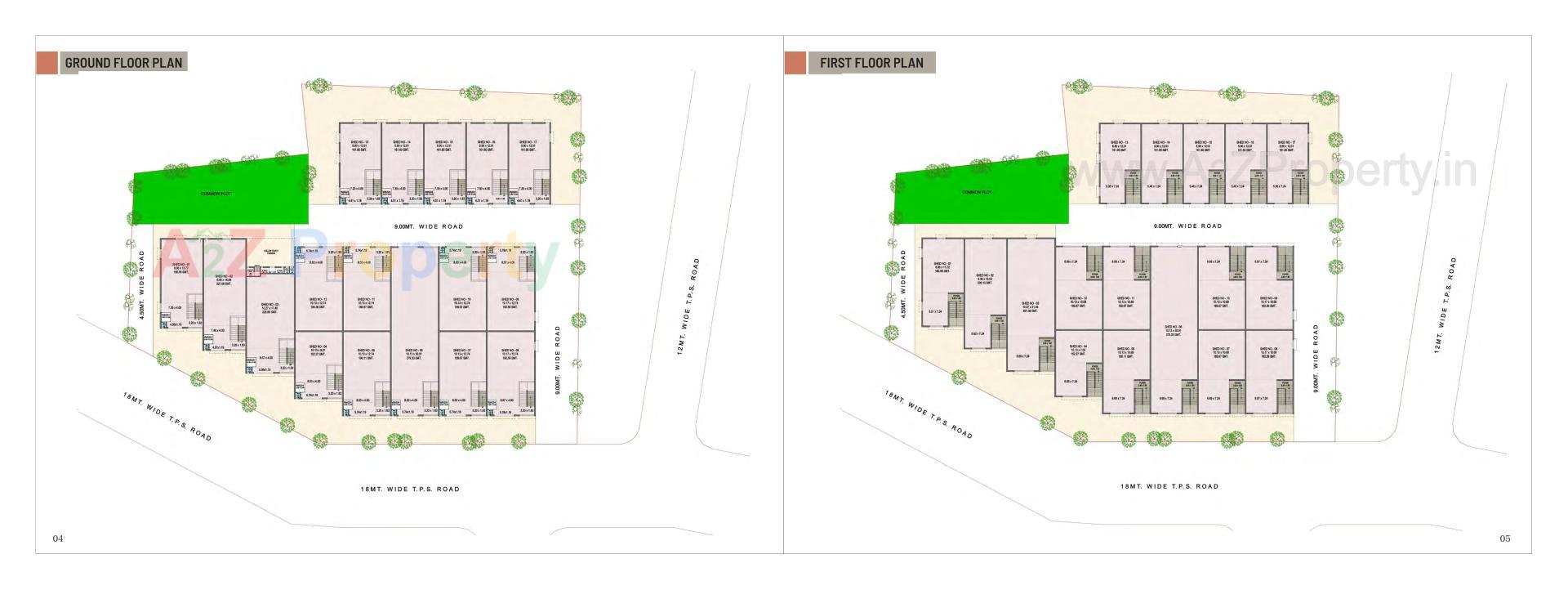 Layout of real estate project Vrunda Square located at Narol, Ahmedabad, Gujarat