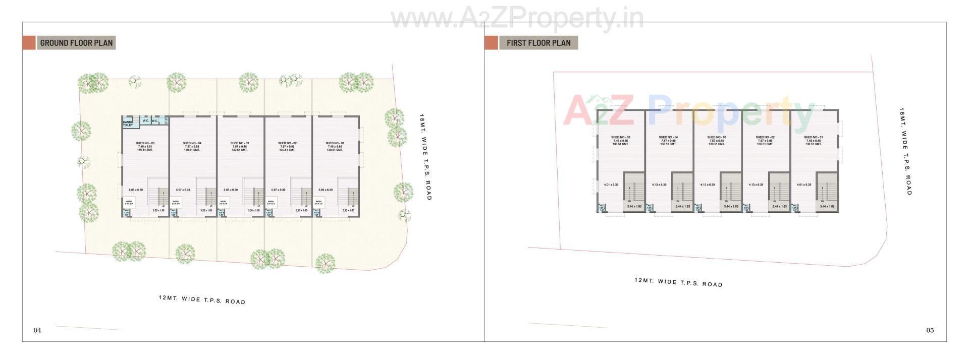 Layout of real estate project Vrunda Square located at Narol, Ahmedabad, Gujarat