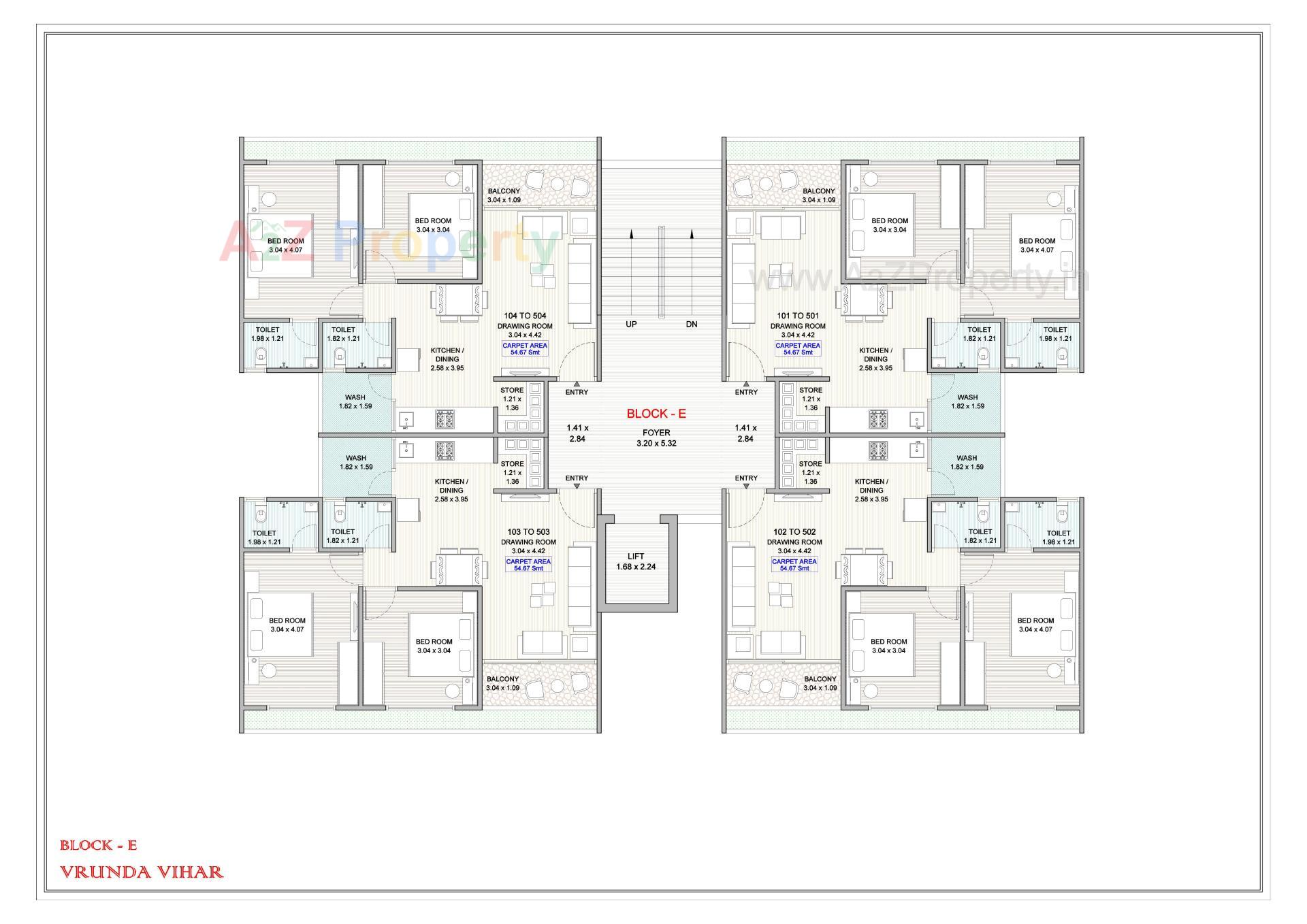 Layout of real estate project Vrunda Vihar located at Narol, Ahmedabad, Gujarat