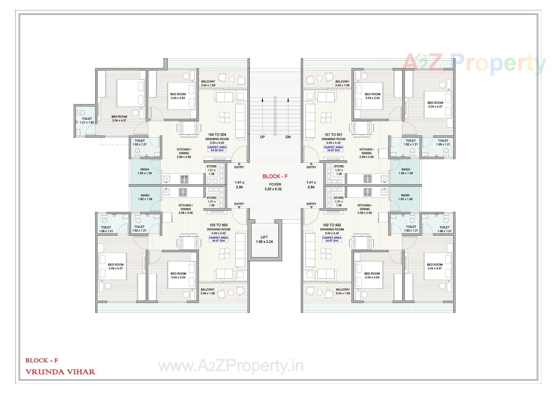 Layout of real estate project Vrunda Vihar located at Narol, Ahmedabad, Gujarat