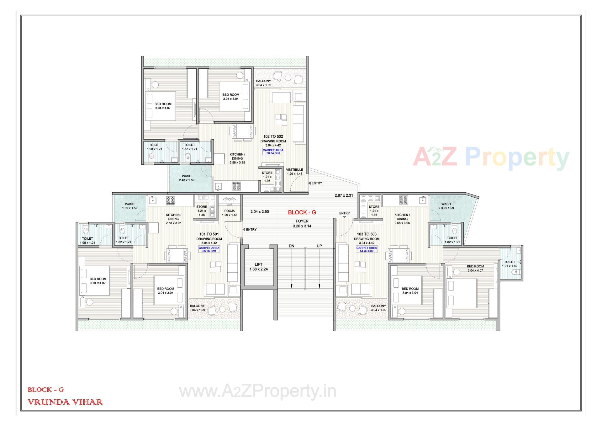 Layout of real estate project Vrunda Vihar located at Narol, Ahmedabad, Gujarat