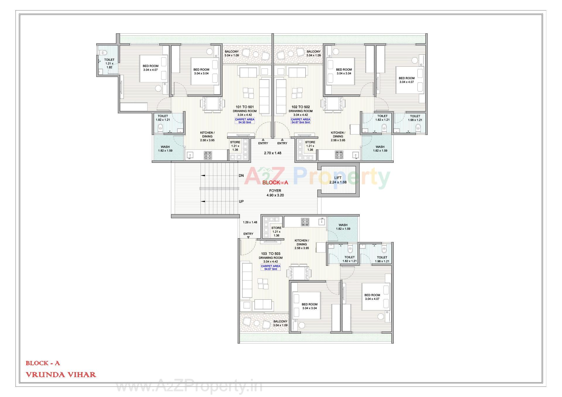 Layout of real estate project Vrunda Vihar located at Narol, Ahmedabad, Gujarat
