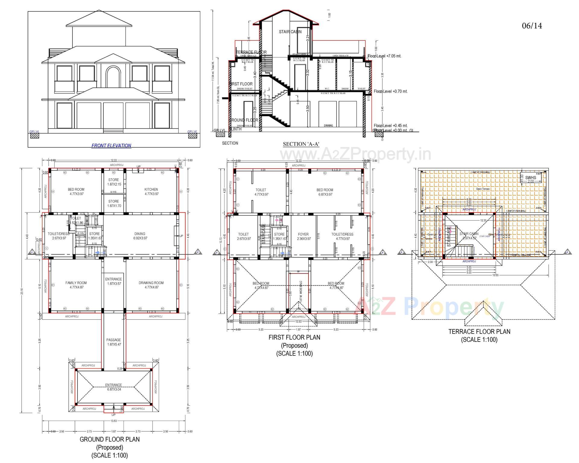 Layout of real estate project Vrundavan 10 located at Ognaj, Ahmedabad, Gujarat