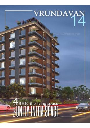 Elevation of real estate project Vrundavan located at Thaltej, Ahmedabad, Gujarat