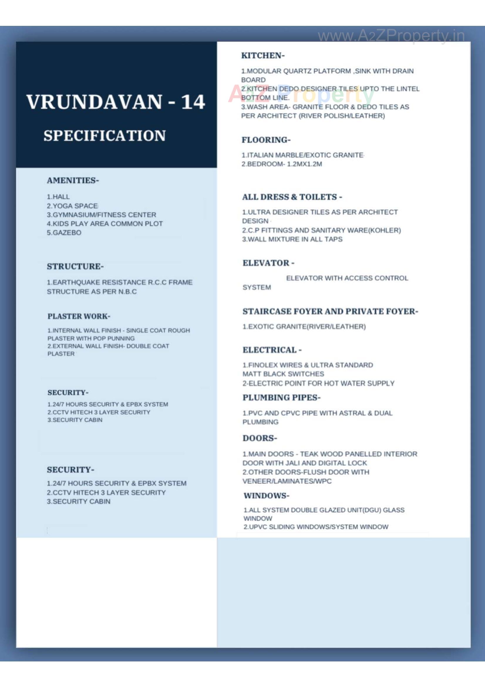  of real estate project Vrundavan located at Thaltej, Ahmedabad, Gujarat