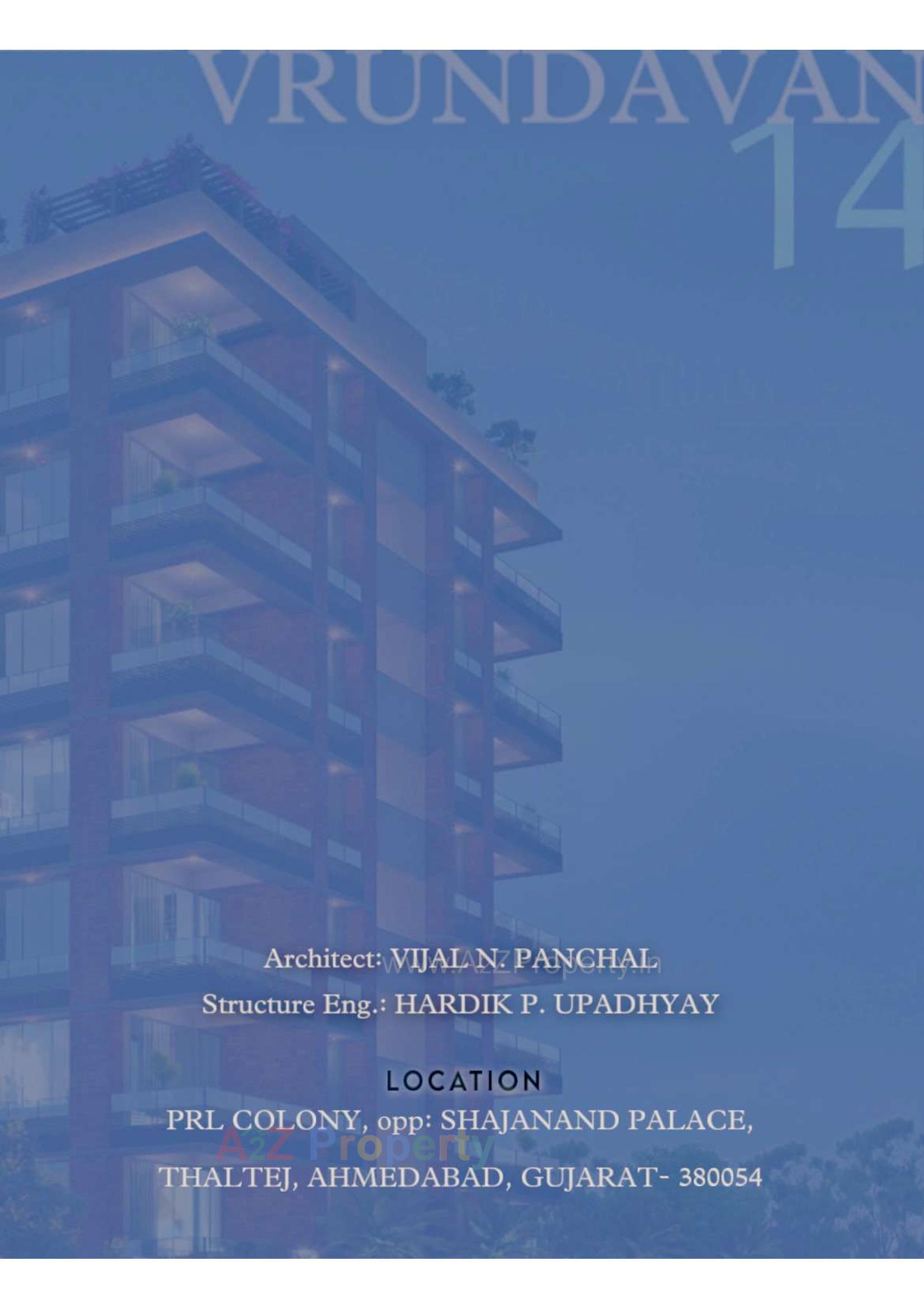 3D Elevation of real estate project Vrundavan located at Thaltej, Ahmedabad, Gujarat