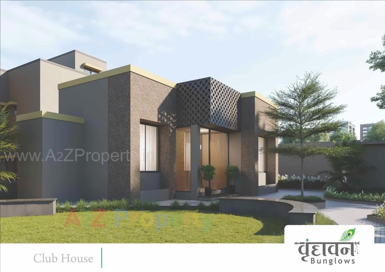 3D Elevation of real estate project Vrundavan Bunglows located at Geratpur, Ahmedabad, Gujarat
