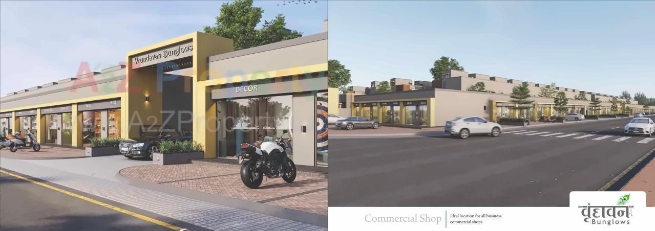 3D Elevation of real estate project Vrundavan Bunglows located at Geratpur, Ahmedabad, Gujarat