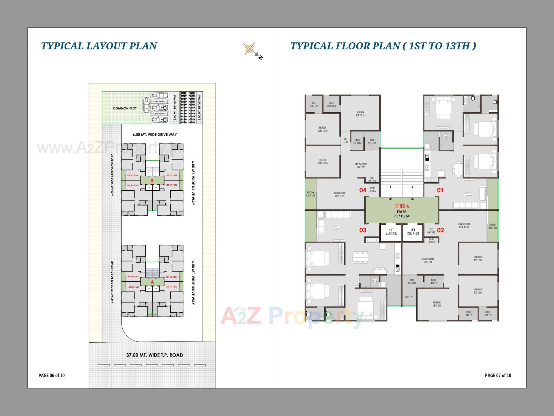 Layout of real estate project Vrundavan Greens located at Naroda, Ahmedabad, Gujarat
