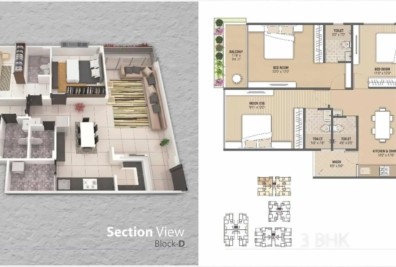 Layout of real estate project Vrundavan Pearl located at City, Ahmedabad, Gujarat