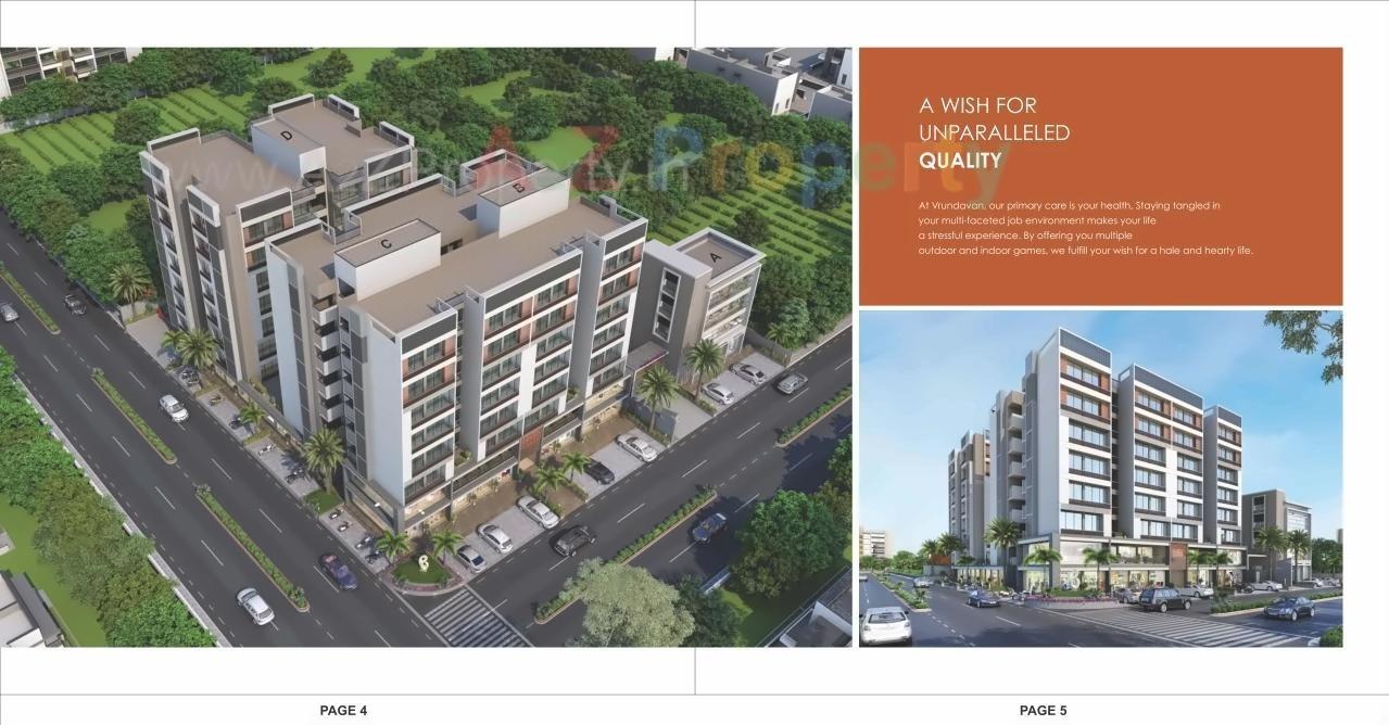 3D Elevation of real estate project Vrundavan Residency located at Nikol, Ahmedabad, Gujarat