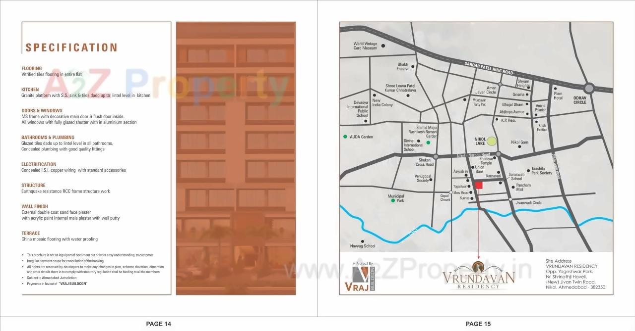  of real estate project Vrundavan Residency located at Nikol, Ahmedabad, Gujarat