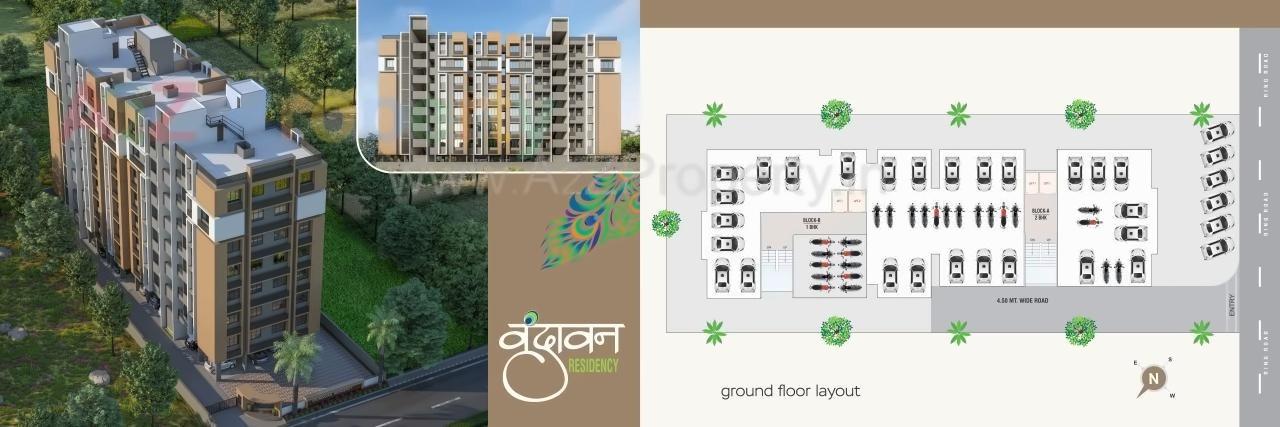 Layout of real estate project Vrundavan Residency located at Ahmedabad, Ahmedabad, Gujarat