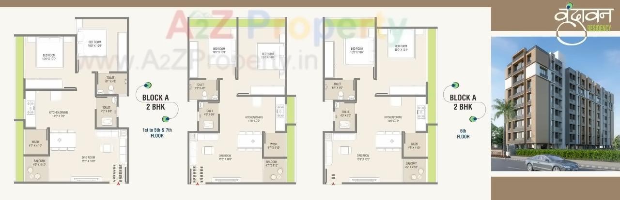 Layout of real estate project Vrundavan Residency located at Ahmedabad, Ahmedabad, Gujarat