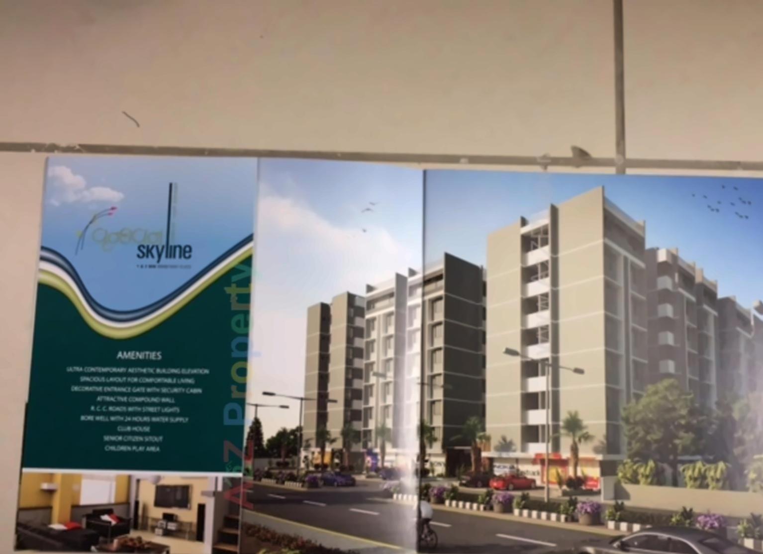 3D Elevation of real estate project Vrundavan Skyline located at Vastral, Ahmedabad, Gujarat