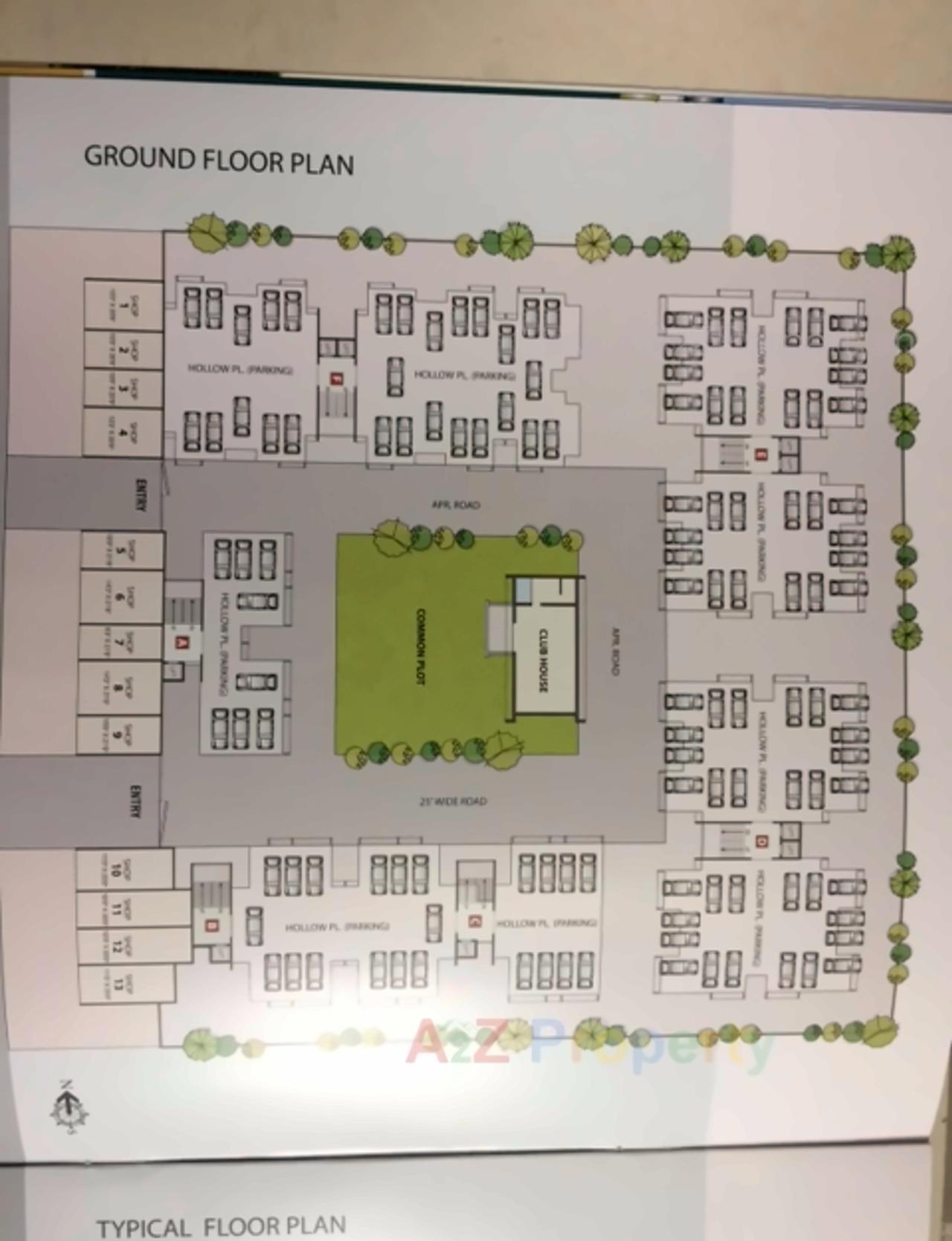 Layout of real estate project Vrundavan Skyline located at Vastral, Ahmedabad, Gujarat